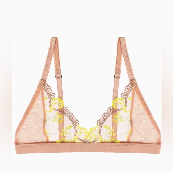 💛 Lonely Hearts - SCOUT Yellow Daisy Bra /Bralette 💛 New! never worn 🤍 36B US - Picture 4 of 13